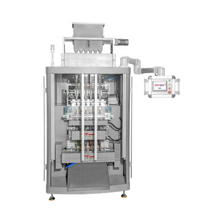 Six-lane stick pack machine